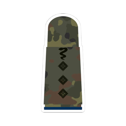 HA 5S5 43e Stabveterinär San TMx L (Military Rank) STICKER Vinyl Kiss-Cut Decal 4 Inch White - The Sticker Space