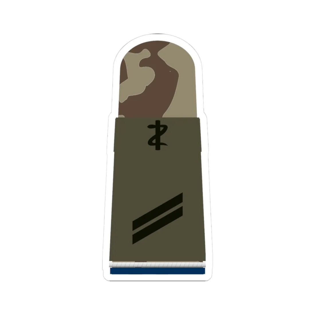 HA OS3 13c Obergefreiter SanOA ZM L (Germany) (Military Rank) STICKER Vinyl Kiss-Cut Decal 3 Inch White - The Sticker Space