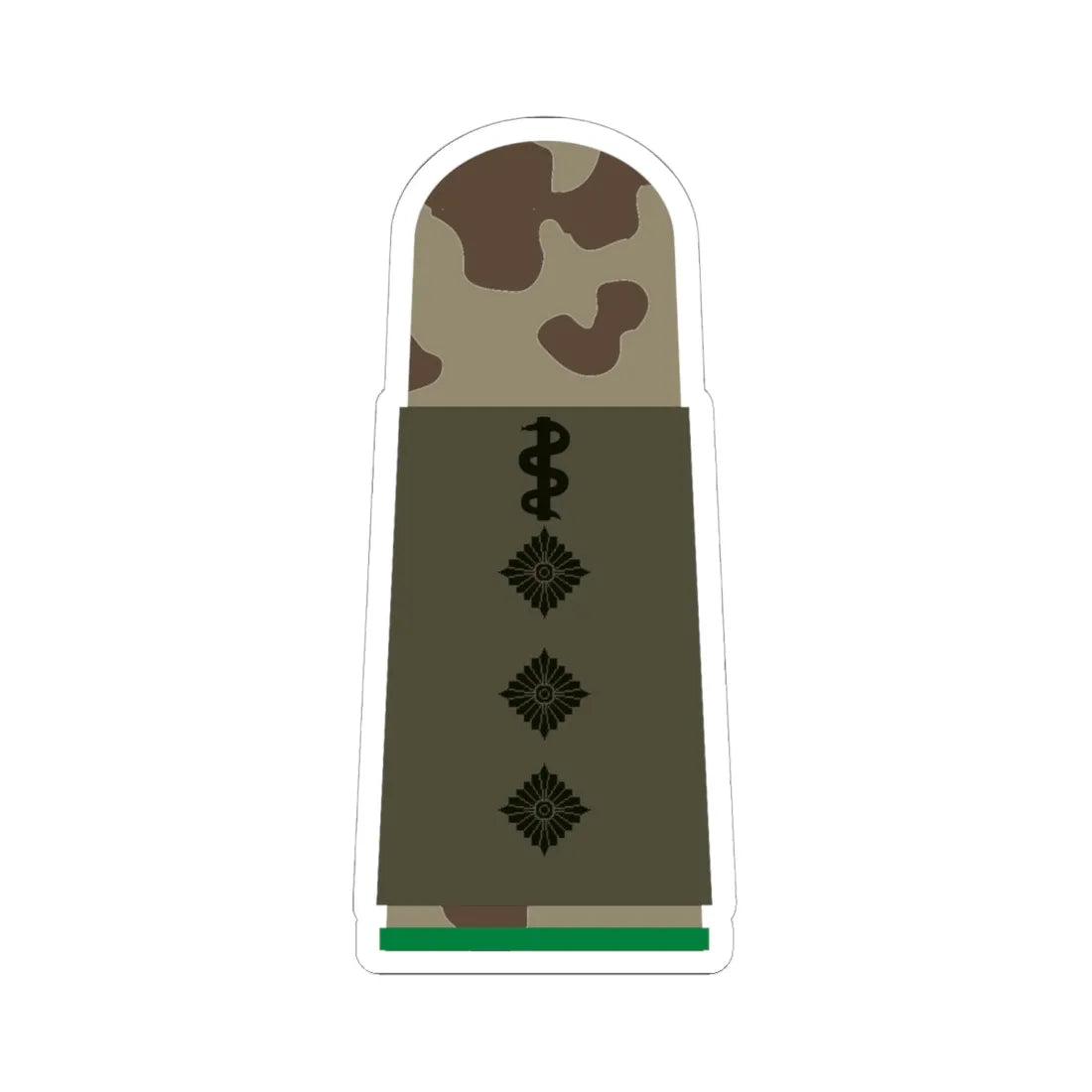 HA OS3 43b Stabsarzt FSchJg HMx L (Germany) (Military Rank) STICKER Vinyl Kiss-Cut Decal 6 Inch White - The Sticker Space