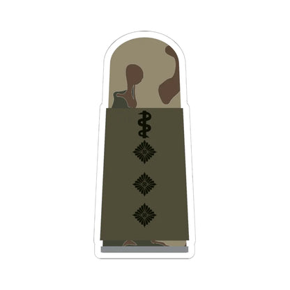 HA OS3 43b Stabsarzt HFlg HMx L (Military Rank) STICKER Vinyl Kiss-Cut Decal 6 Inch White - The Sticker Space