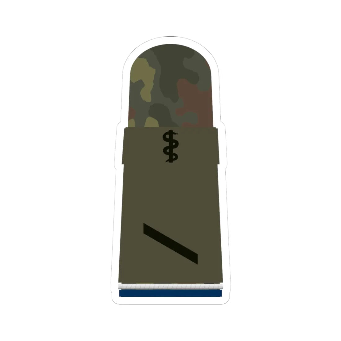 HA OS5 12 Gefreiter SanOA San HM R (Military Rank) STICKER Vinyl Kiss-Cut Decal 3 Inch White - The Sticker Space