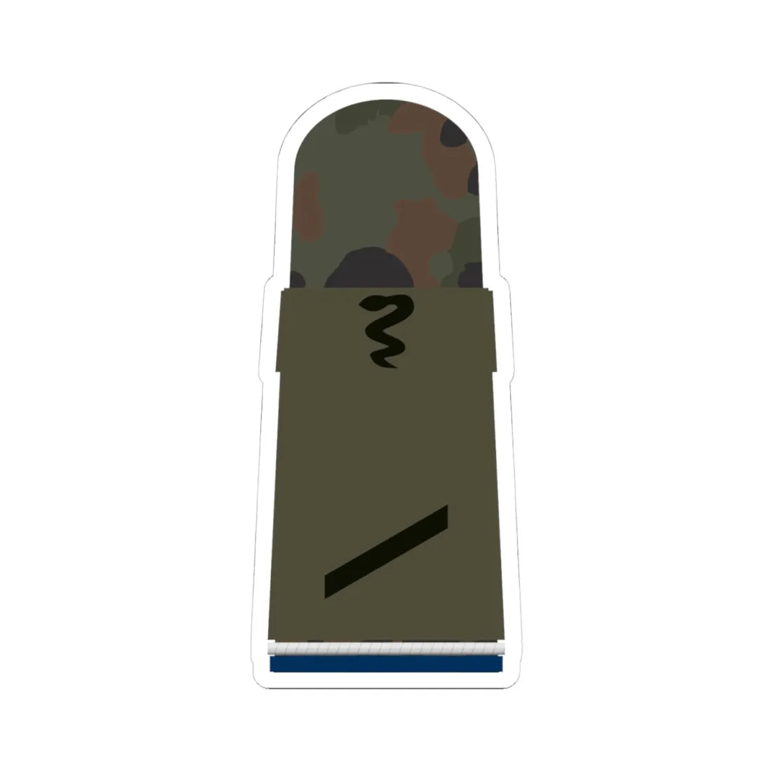 HA OS5 12 Gefreiter SanOA San TM L (Military Rank) STICKER Vinyl Kiss-Cut Decal 4 Inch White - The Sticker Space