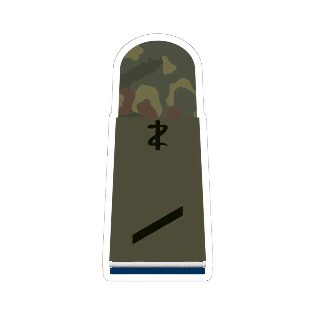 HA OS5 12 Gefreiter SanOA San ZMx L (Military Rank) STICKER Vinyl Kiss-Cut Decal 6 Inch White - The Sticker Space