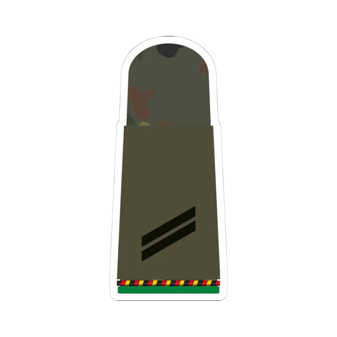 HA OS5 13 Obergefreiter d.R. PzGren L (Military Rank) STICKER Vinyl Kiss-Cut Decal 4 Inch White - The Sticker Space