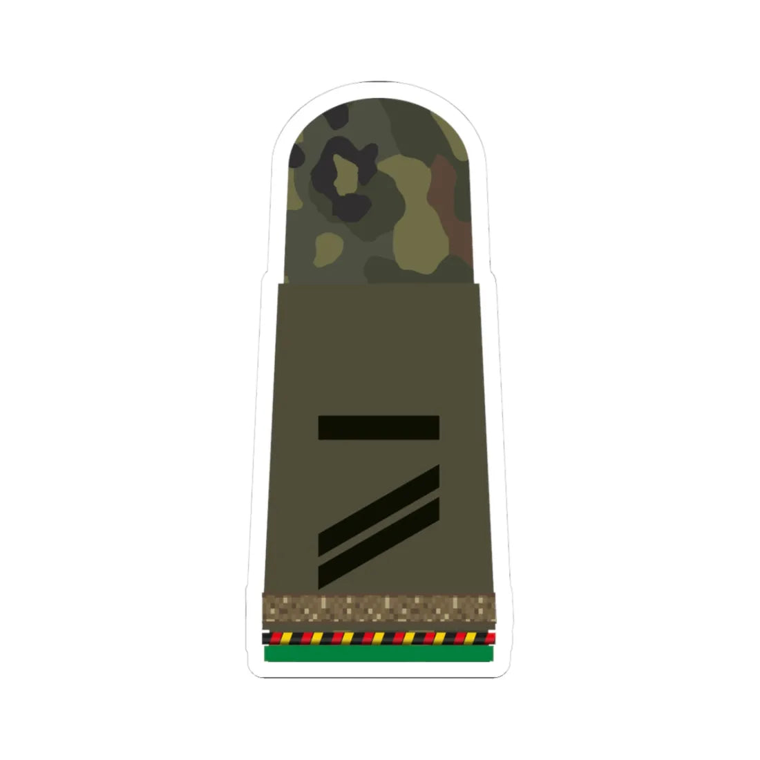 HA OS5 13 Obergefreiter RUA mbL PzGren L (Military Rank) STICKER Vinyl Kiss-Cut Decal 3 Inch White - The Sticker Space