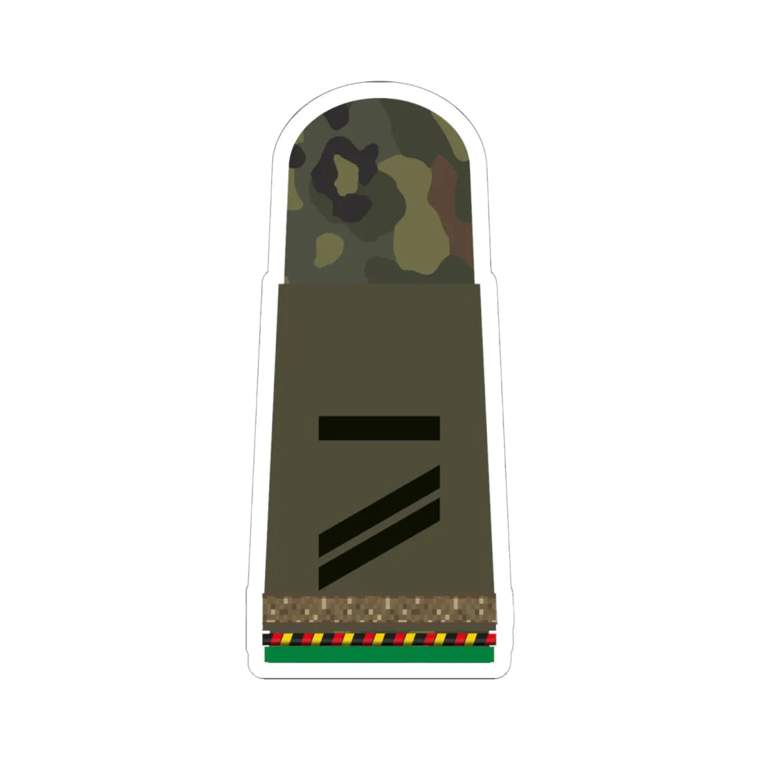 HA OS5 13 Obergefreiter RUA mbL PzGren L (Military Rank) STICKER Vinyl Kiss-Cut Decal 6 Inch White - The Sticker Space