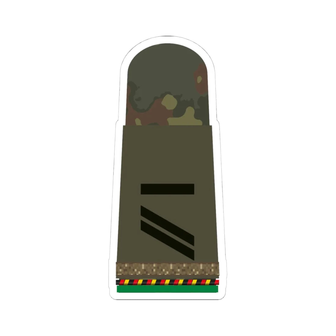 HA OS5 13 Obergefreiter RUA mbL PzGren R (Military Rank) STICKER Vinyl Kiss-Cut Decal 4 Inch White - The Sticker Space