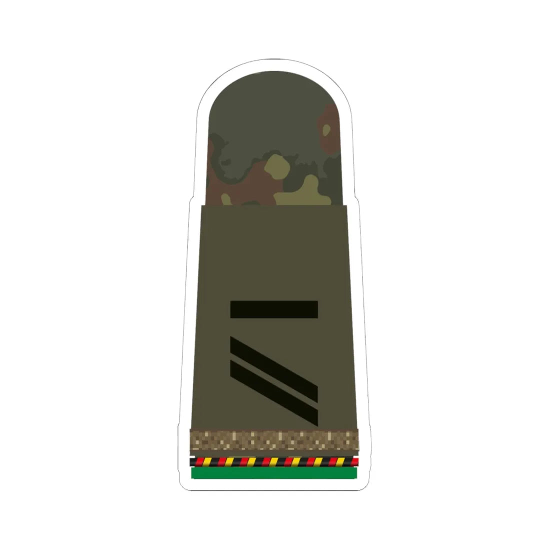 HA OS5 13 Obergefreiter RUA mbL PzGren R (Military Rank) STICKER Vinyl Kiss-Cut Decal 6 Inch White - The Sticker Space