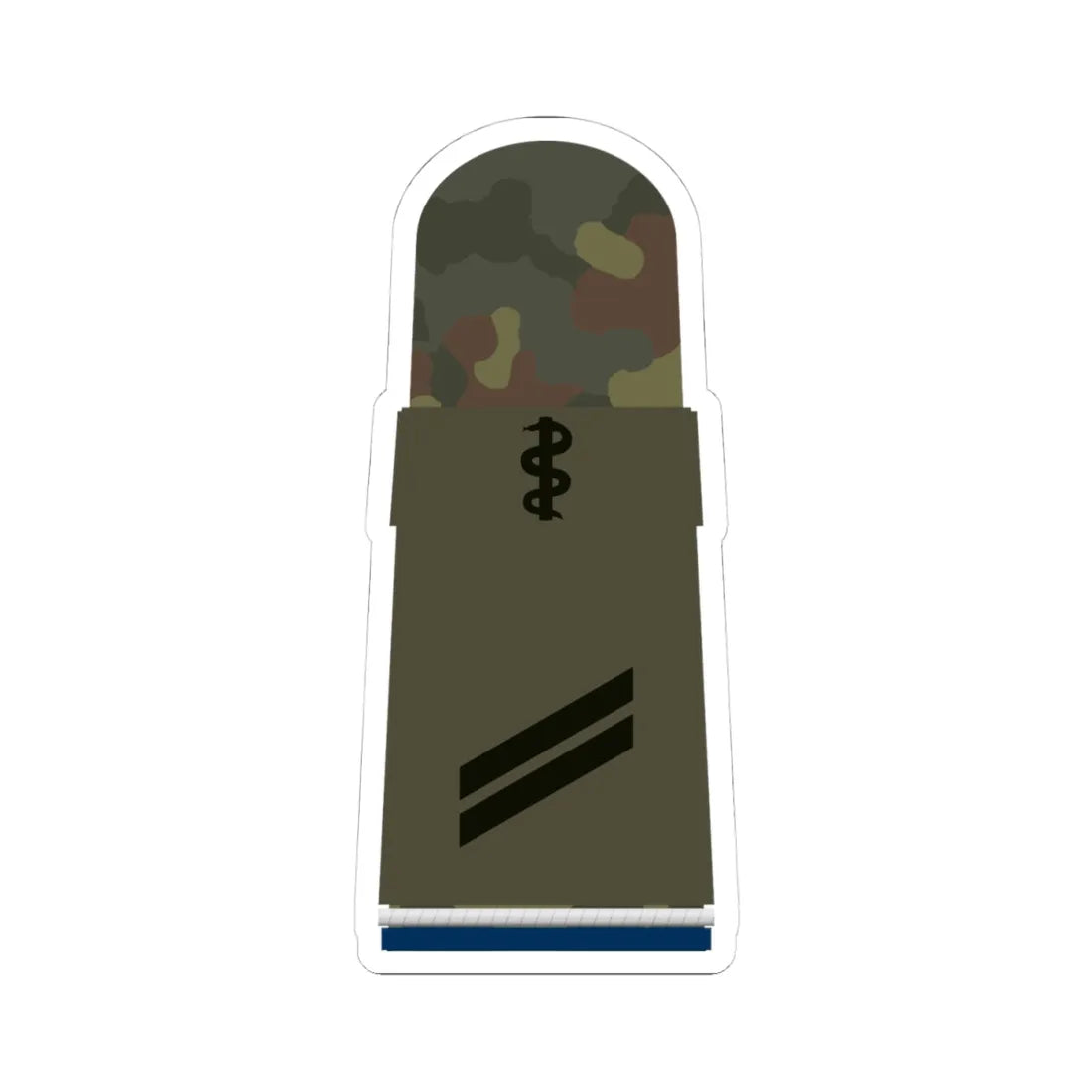 HA OS5 13 Obergefreiter SanOA San HM L (Military Rank) STICKER Vinyl Kiss-Cut Decal 4 Inch White - The Sticker Space