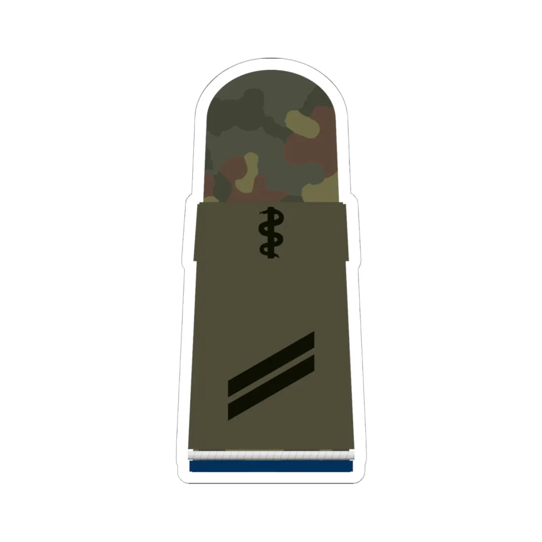 HA OS5 13 Obergefreiter SanOA San HM L (Military Rank) STICKER Vinyl Kiss-Cut Decal 6 Inch White - The Sticker Space