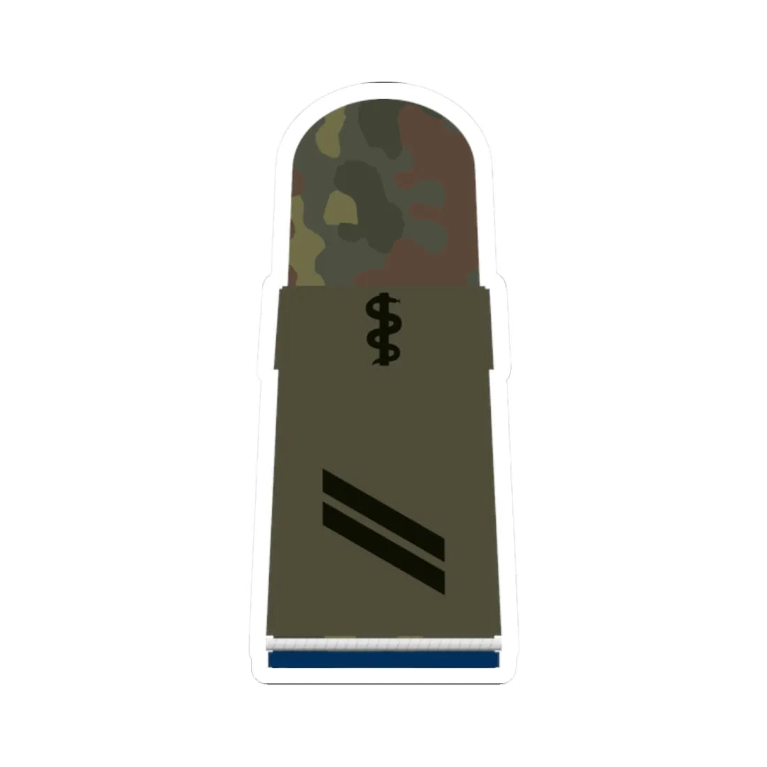 HA OS5 13 Obergefreiter SanOA San HM R (Military Rank) STICKER Vinyl Kiss-Cut Decal 2 Inch White - The Sticker Space