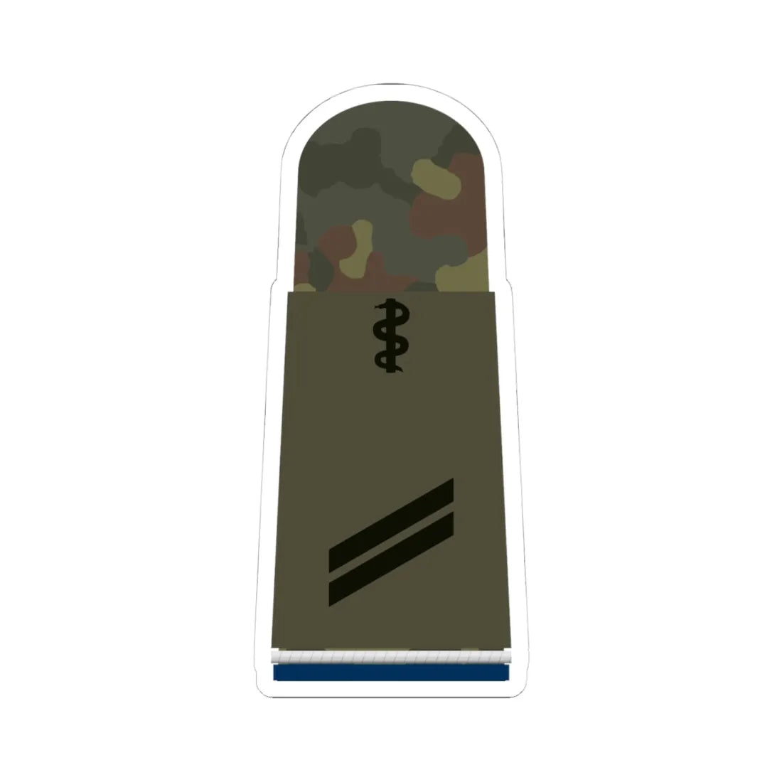 HA OS5 13 Obergefreiter SanOA San HMx L (Military Rank) STICKER Vinyl Kiss-Cut Decal 4 Inch White - The Sticker Space