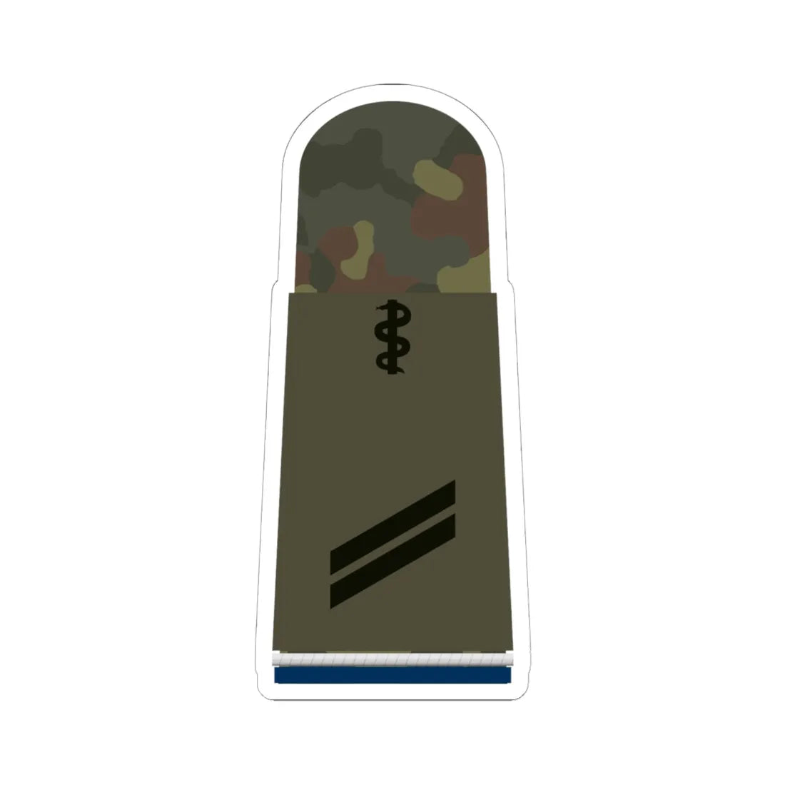 HA OS5 13 Obergefreiter SanOA San HMx L (Military Rank) STICKER Vinyl Kiss-Cut Decal 6 Inch White - The Sticker Space