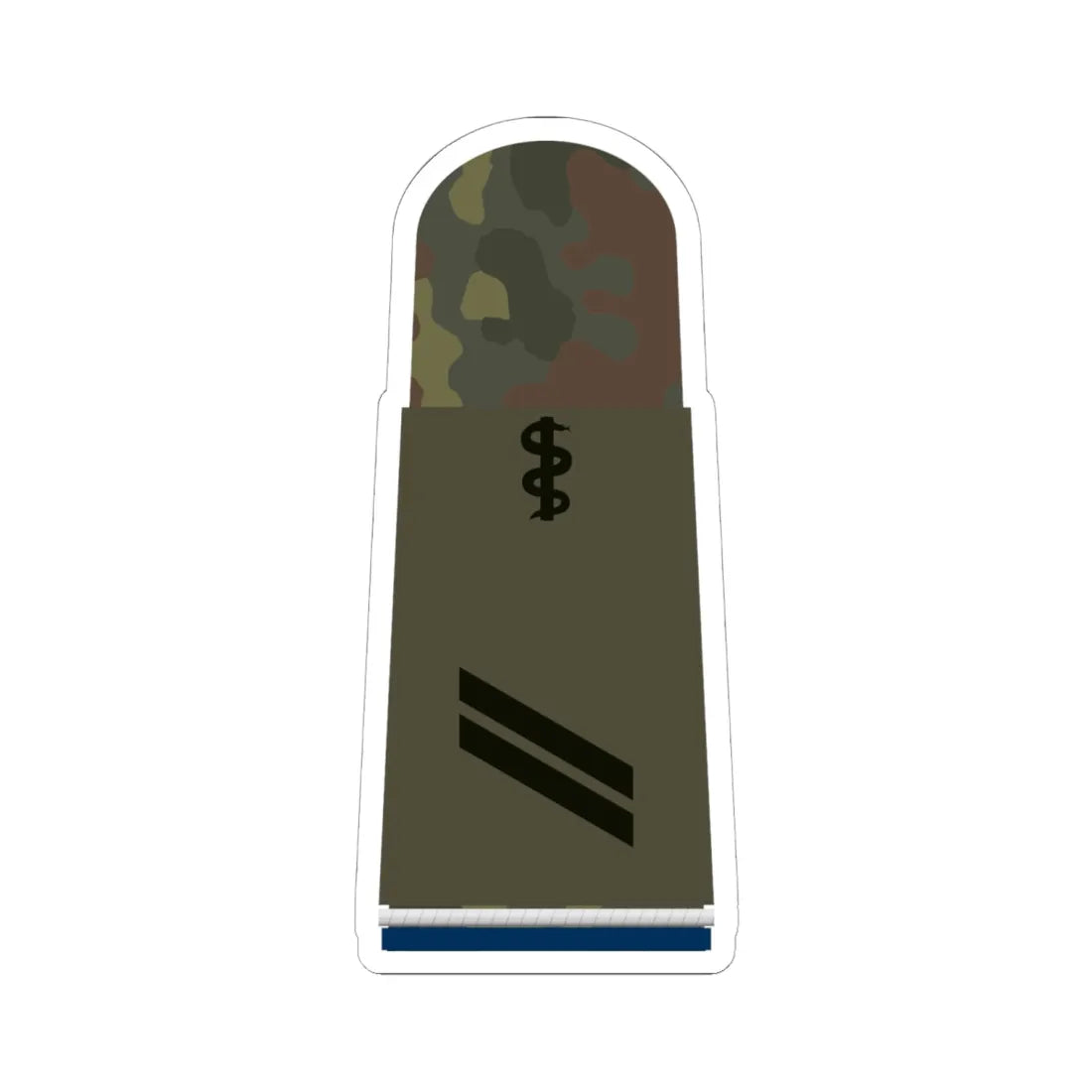 HA OS5 13 Obergefreiter SanOA San HMx R (Military Rank) STICKER Vinyl Kiss-Cut Decal 6 Inch White - The Sticker Space
