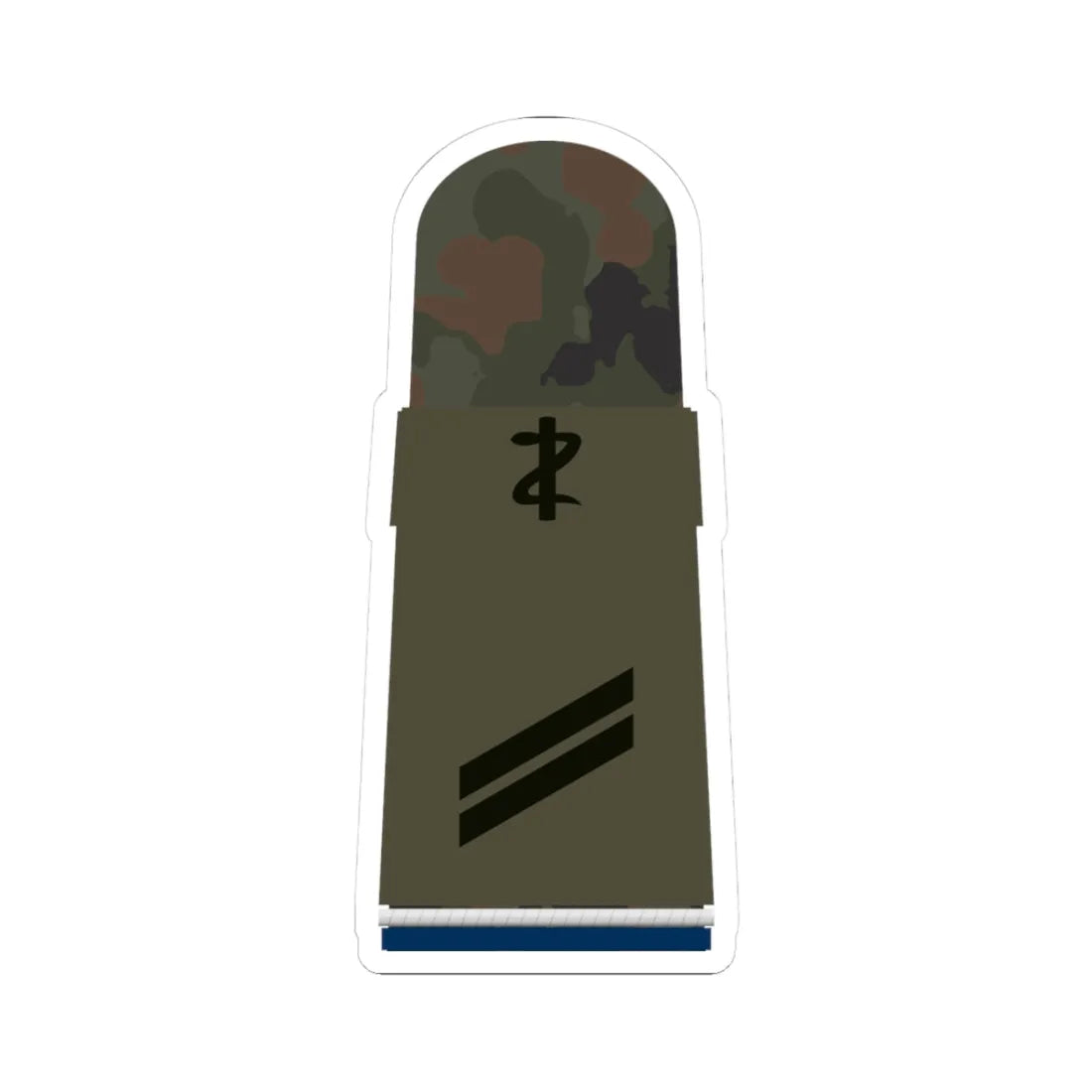 HA OS5 13 Obergefreiter SanOA San ZM L (Military Rank) STICKER Vinyl Kiss-Cut Decal 3 Inch White - The Sticker Space
