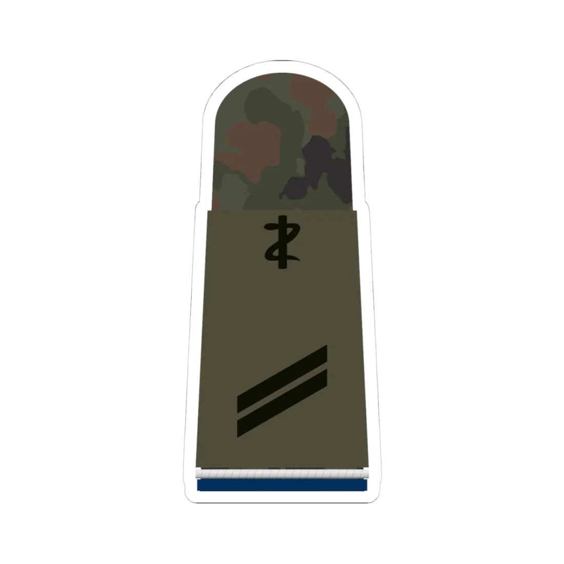 HA OS5 13 Obergefreiter SanOA San ZMx L (Military Rank) STICKER Vinyl Kiss-Cut Decal 4 Inch White - The Sticker Space
