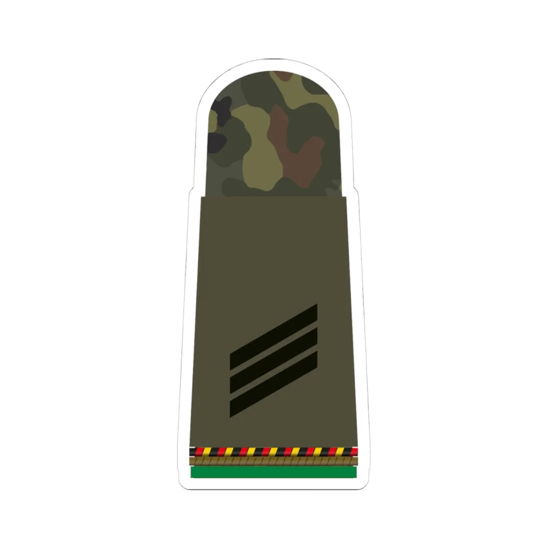HA OS5 14 Hauptgefreiter RFA PzGren L (Military Rank) STICKER Vinyl Kiss-Cut Decal 4 Inch White - The Sticker Space
