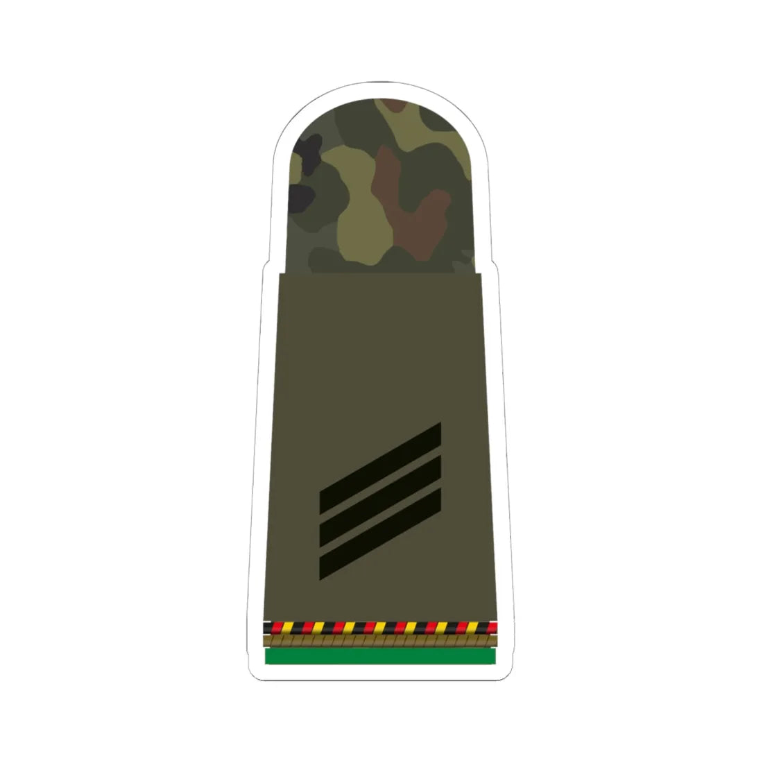 HA OS5 14 Hauptgefreiter RFA PzGren L (Military Rank) STICKER Vinyl Kiss-Cut Decal 6 Inch White - The Sticker Space