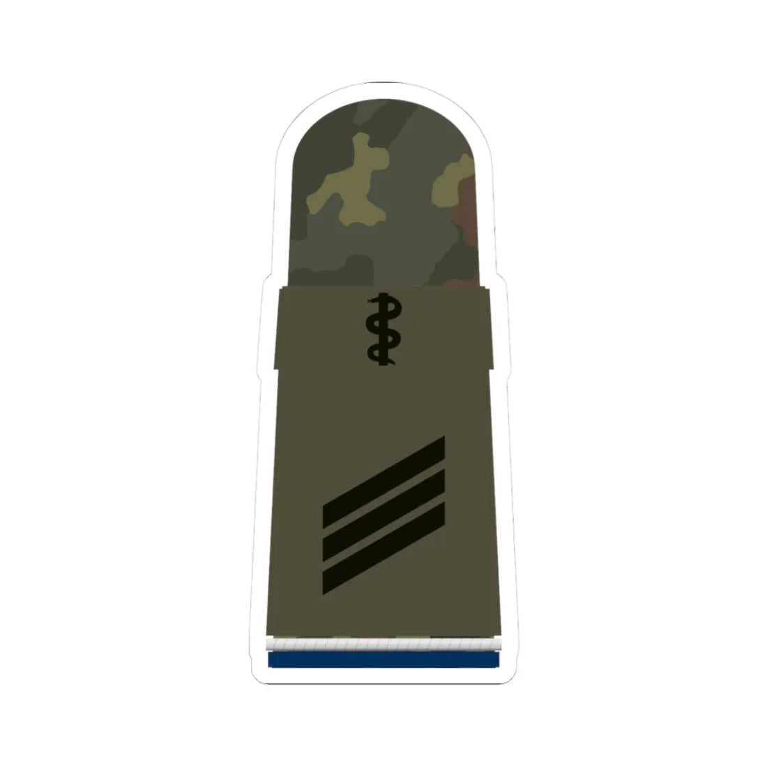 HA OS5 14 Hauptgefreiter SanOA San HM L (Military Rank) STICKER Vinyl Kiss-Cut Decal 3 Inch White - The Sticker Space