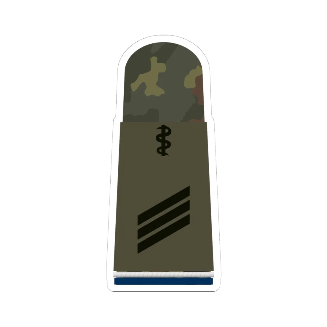 HA OS5 14 Hauptgefreiter SanOA San HMx L (Germany) (Military Rank) STICKER Vinyl Kiss-Cut Decal 4 Inch White - The Sticker Space