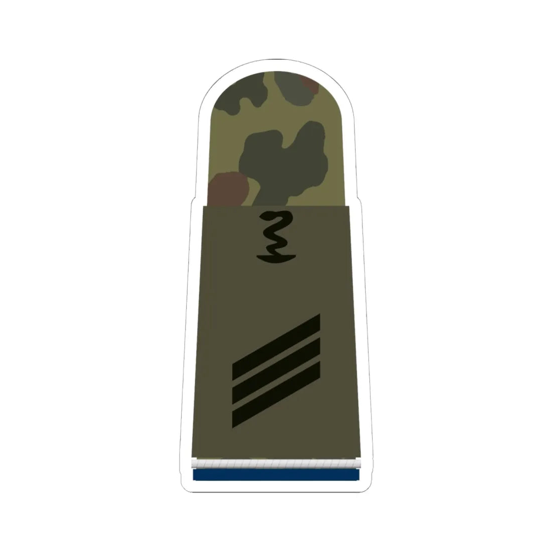 HA OS5 14 Hauptgefreiter SanOA San PHx L (Military Rank) STICKER Vinyl Kiss-Cut Decal 6 Inch White - The Sticker Space