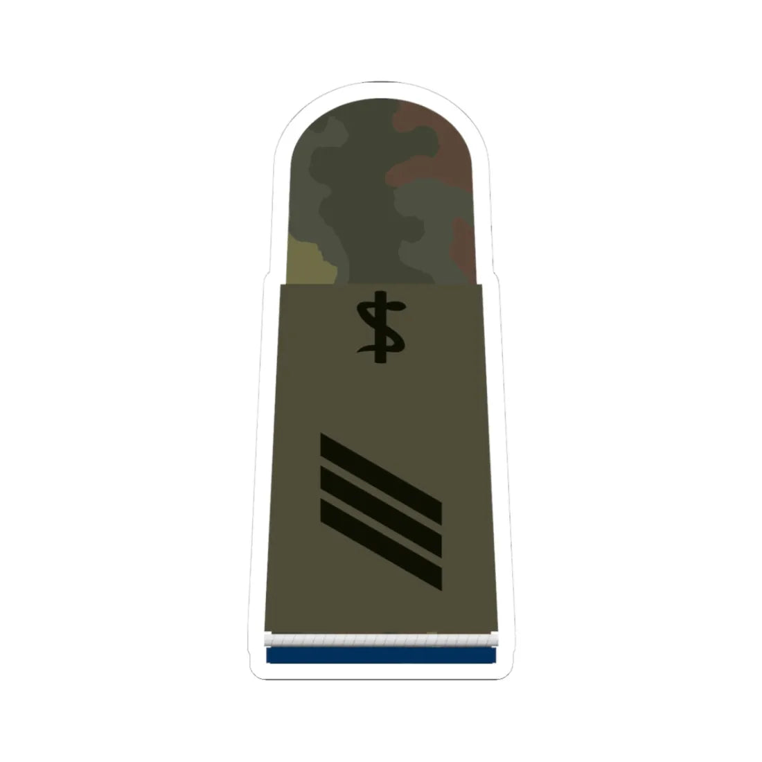 HA OS5 14 Hauptgefreiter SanOA San ZMx R (Military Rank) STICKER Vinyl Kiss-Cut Decal 3 Inch White - The Sticker Space