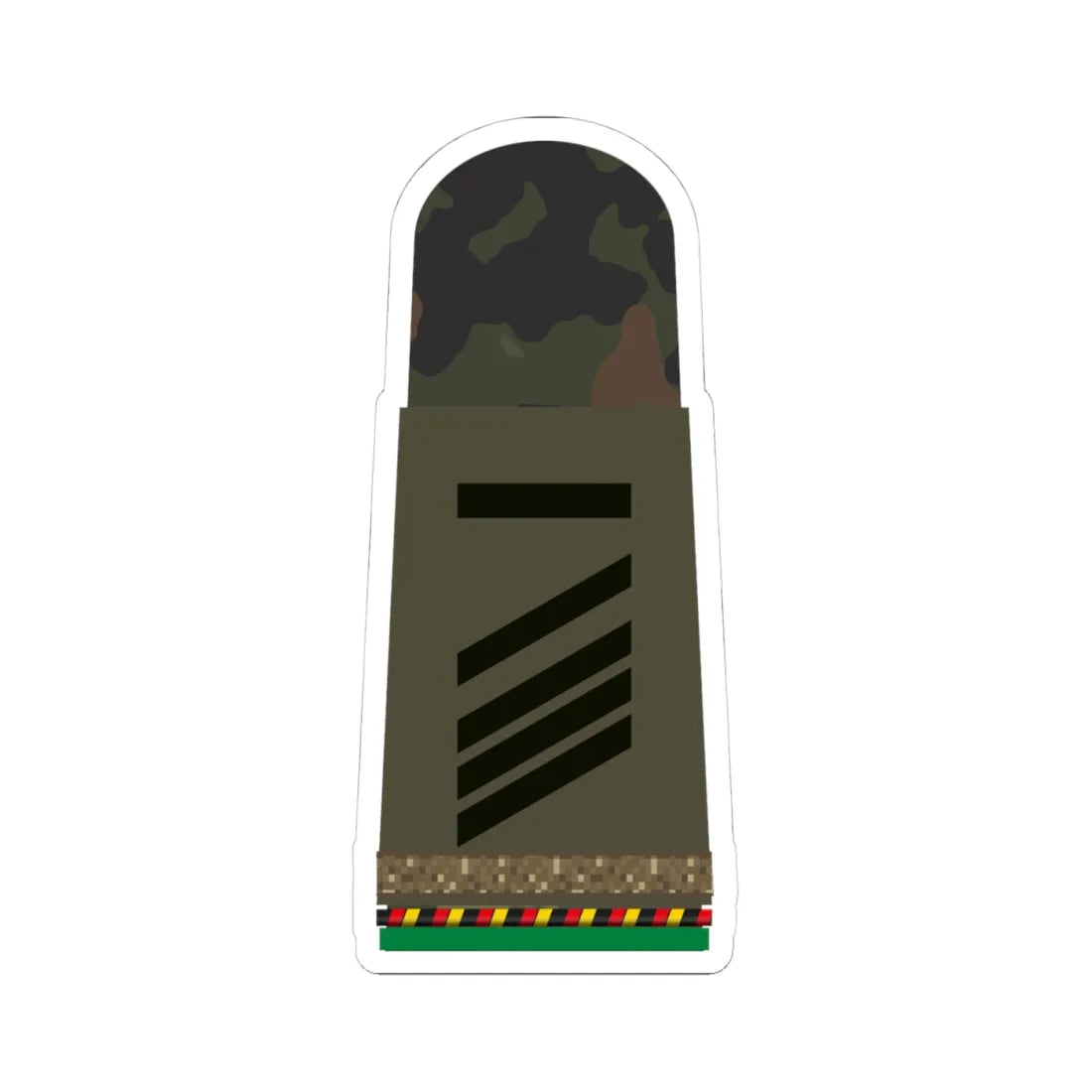 HA OS5 15 Stabsgefreiter RUA mbL PzGren L (Military Rank) STICKER Vinyl Kiss-Cut Decal 4 Inch White - The Sticker Space