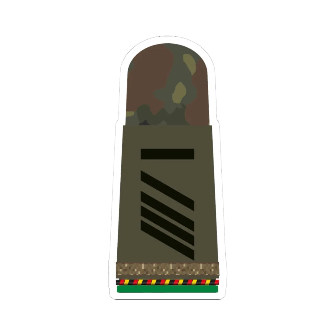 HA OS5 15 Stabsgefreiter RUA mbL PzGren R (Military Rank) STICKER Vinyl Kiss-Cut Decal 3 Inch White - The Sticker Space