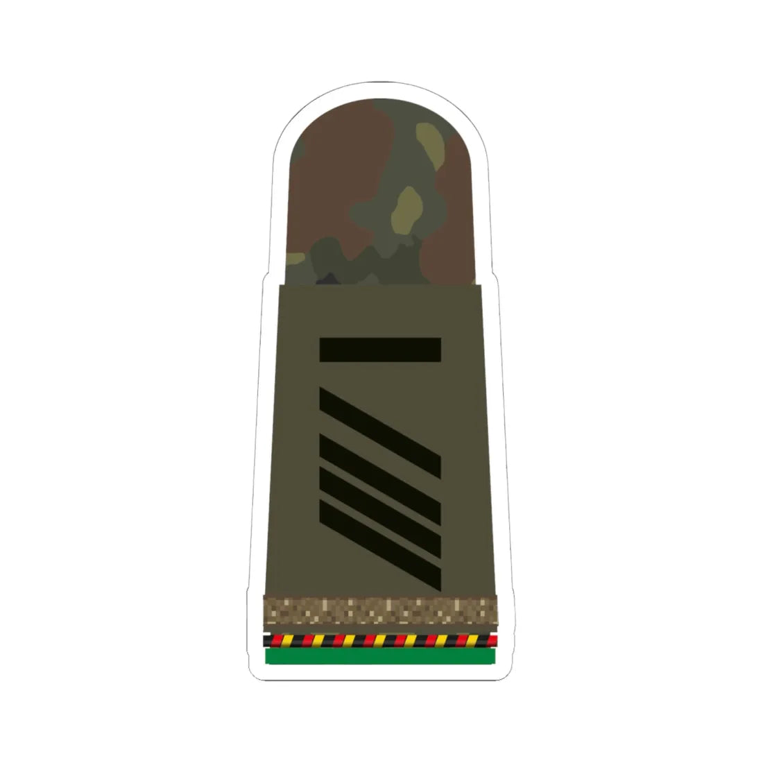 HA OS5 15 Stabsgefreiter RUA mbL PzGren R (Military Rank) STICKER Vinyl Kiss-Cut Decal 6 Inch White - The Sticker Space