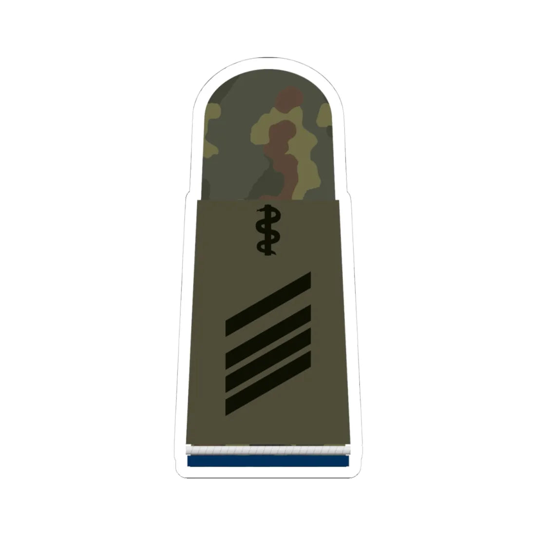HA OS5 15 Stabsgefreiter SanOA San HMx L (Military Rank) STICKER Vinyl Kiss-Cut Decal 4 Inch White - The Sticker Space