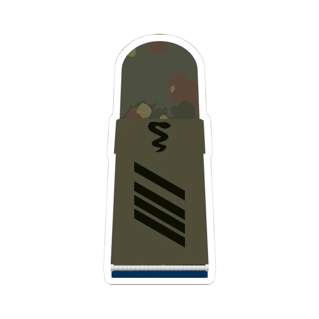 HA OS5 15 Stabsgefreiter SanOA San TM R (Military Rank) STICKER Vinyl Kiss-Cut Decal 4 Inch White - The Sticker Space