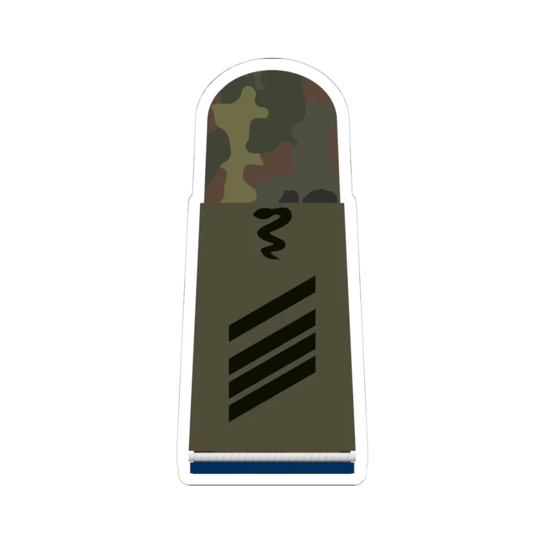 HA OS5 15 Stabsgefreiter SanOA San TMx L (Military Rank) STICKER Vinyl Kiss-Cut Decal 4 Inch White - The Sticker Space