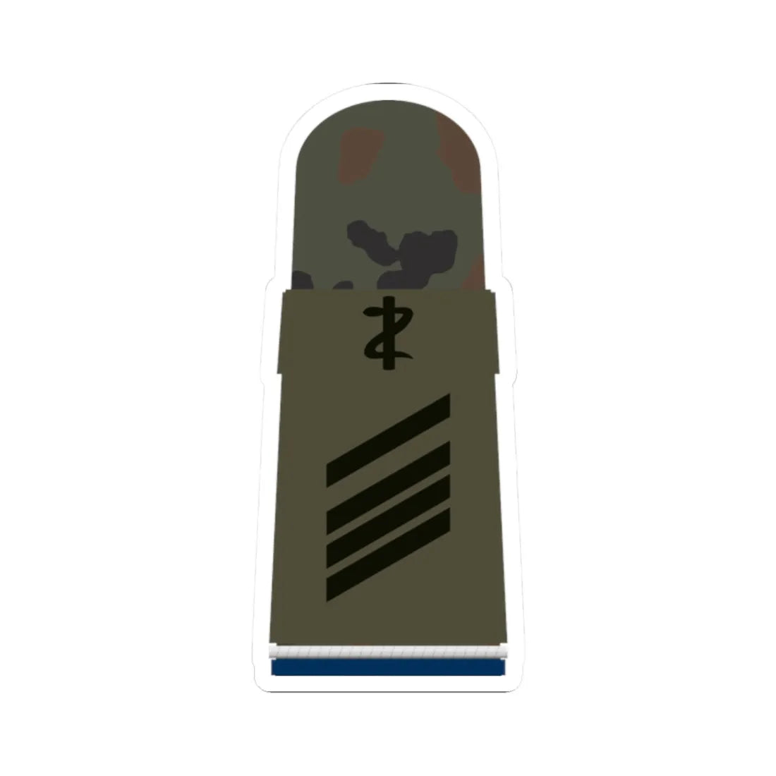 HA OS5 15 Stabsgefreiter SanOA San ZM L (Military Rank) STICKER Vinyl Kiss-Cut Decal 2 Inch White - The Sticker Space