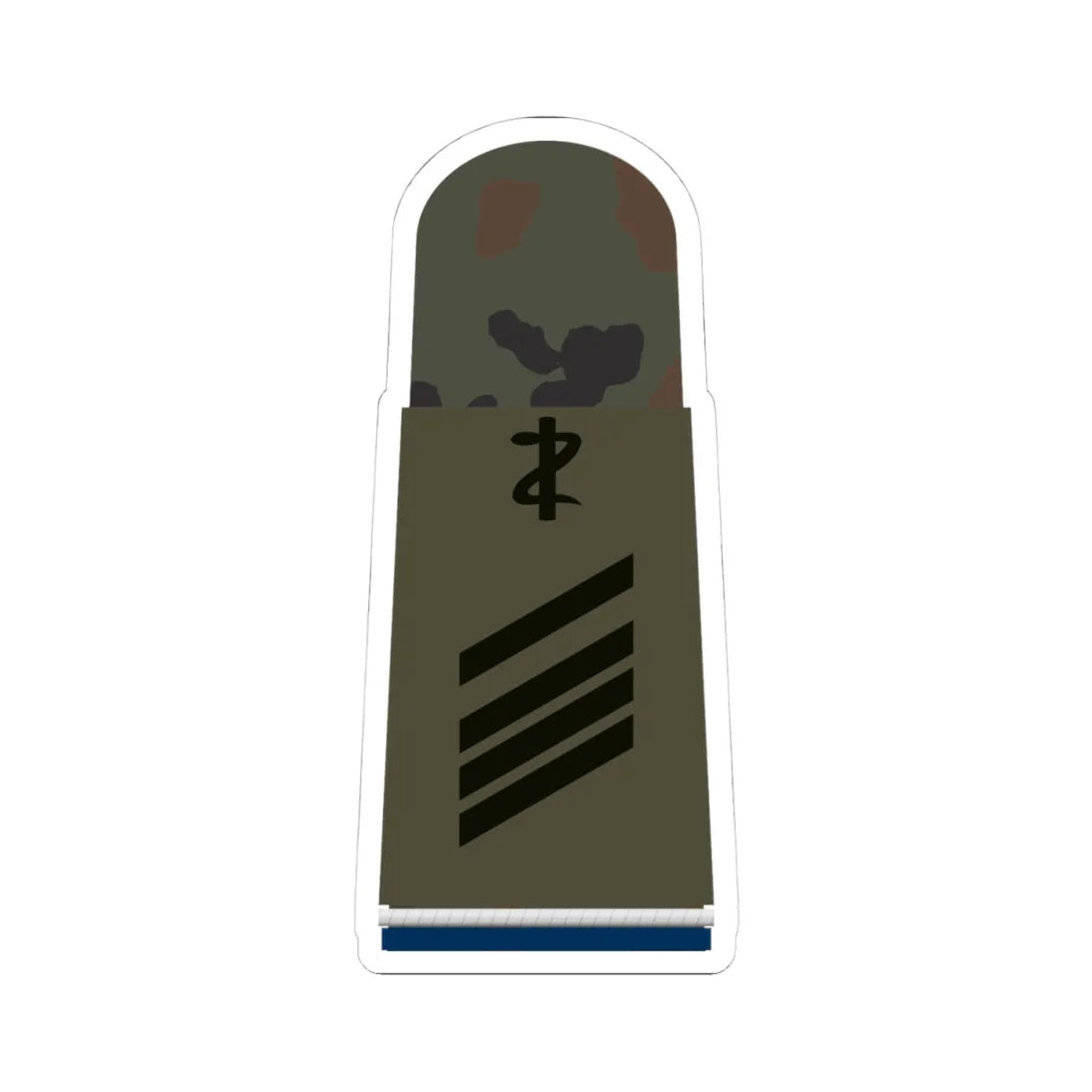 HA OS5 15 Stabsgefreiter SanOA San ZMx L (Germany) (Military Rank) STICKER Vinyl Kiss-Cut Decal 4 Inch White - The Sticker Space