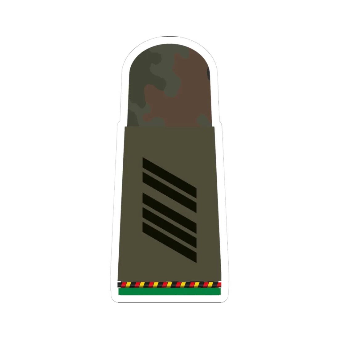 HA OS5 16 Oberstabsgefreiter d.R. PzGren R (Military Rank) STICKER Vinyl Kiss-Cut Decal 3 Inch White - The Sticker Space