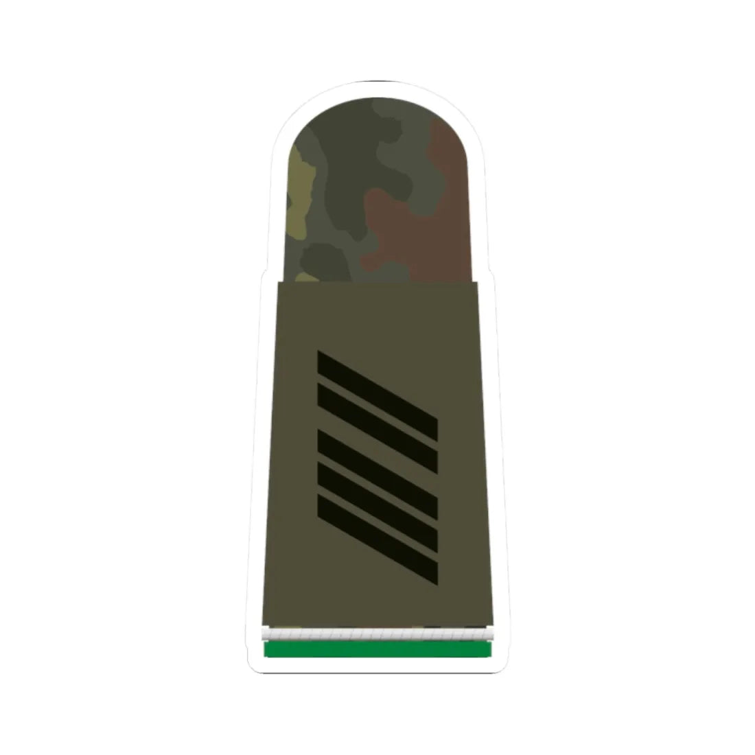 HA OS5 16 Oberstabsgefreiter OA PzGren R (Germany) (Military Rank) STICKER Vinyl Kiss-Cut Decal 2 Inch White - The Sticker Space