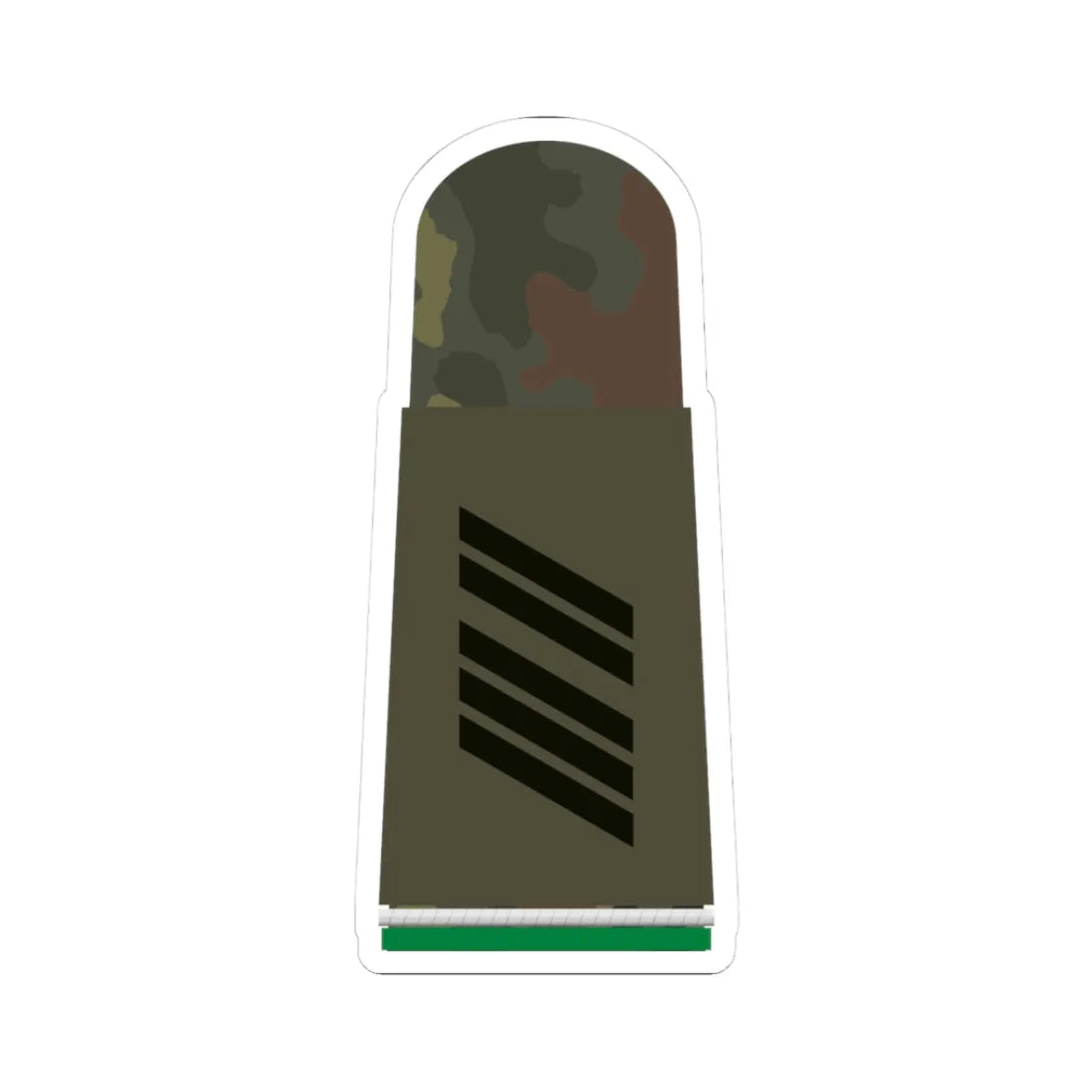 HA OS5 16 Oberstabsgefreiter OA PzGren R (Germany) (Military Rank) STICKER Vinyl Kiss-Cut Decal 3 Inch White - The Sticker Space