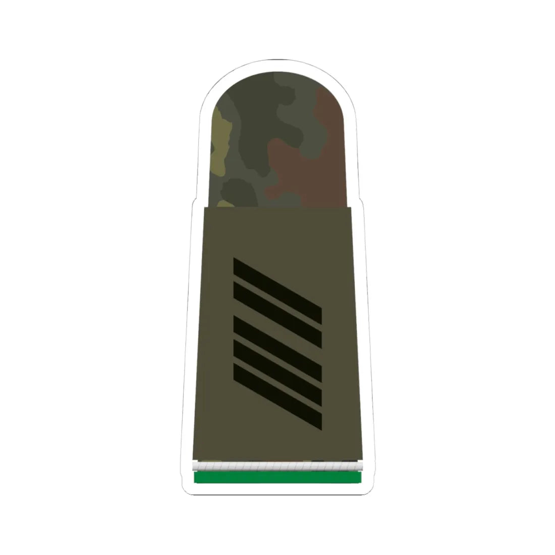 HA OS5 16 Oberstabsgefreiter OA PzGren R (Germany) (Military Rank) STICKER Vinyl Kiss-Cut Decal 4 Inch White - The Sticker Space