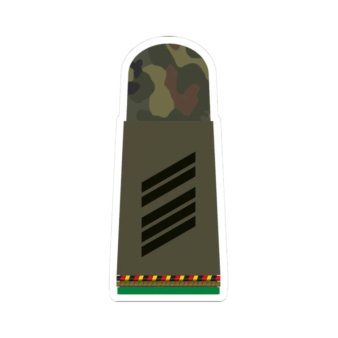HA OS5 16 Oberstabsgefreiter RFA PzGren L (Military Rank) STICKER Vinyl Kiss-Cut Decal 3 Inch White - The Sticker Space