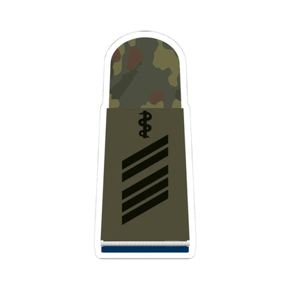 HA OS5 16 Oberstabsgefreiter SanOA San HMx L (Military Rank) STICKER Vinyl Kiss-Cut Decal 4 Inch White - The Sticker Space