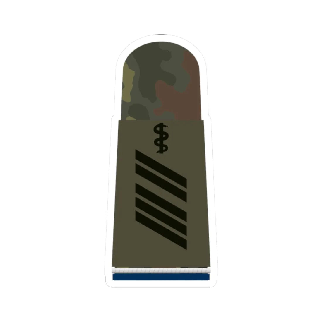 HA OS5 16 Oberstabsgefreiter SanOA San HMx R (Military Rank) STICKER Vinyl Kiss-Cut Decal 2 Inch White - The Sticker Space