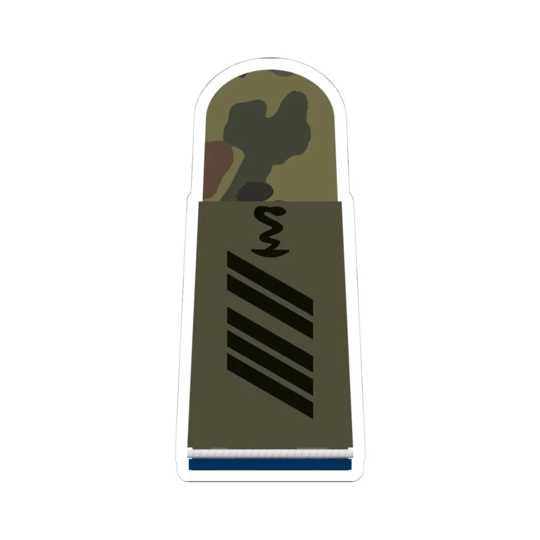 HA OS5 16 Oberstabsgefreiter SanOA San PHx R (Military Rank) STICKER Vinyl Kiss-Cut Decal 4 Inch White - The Sticker Space