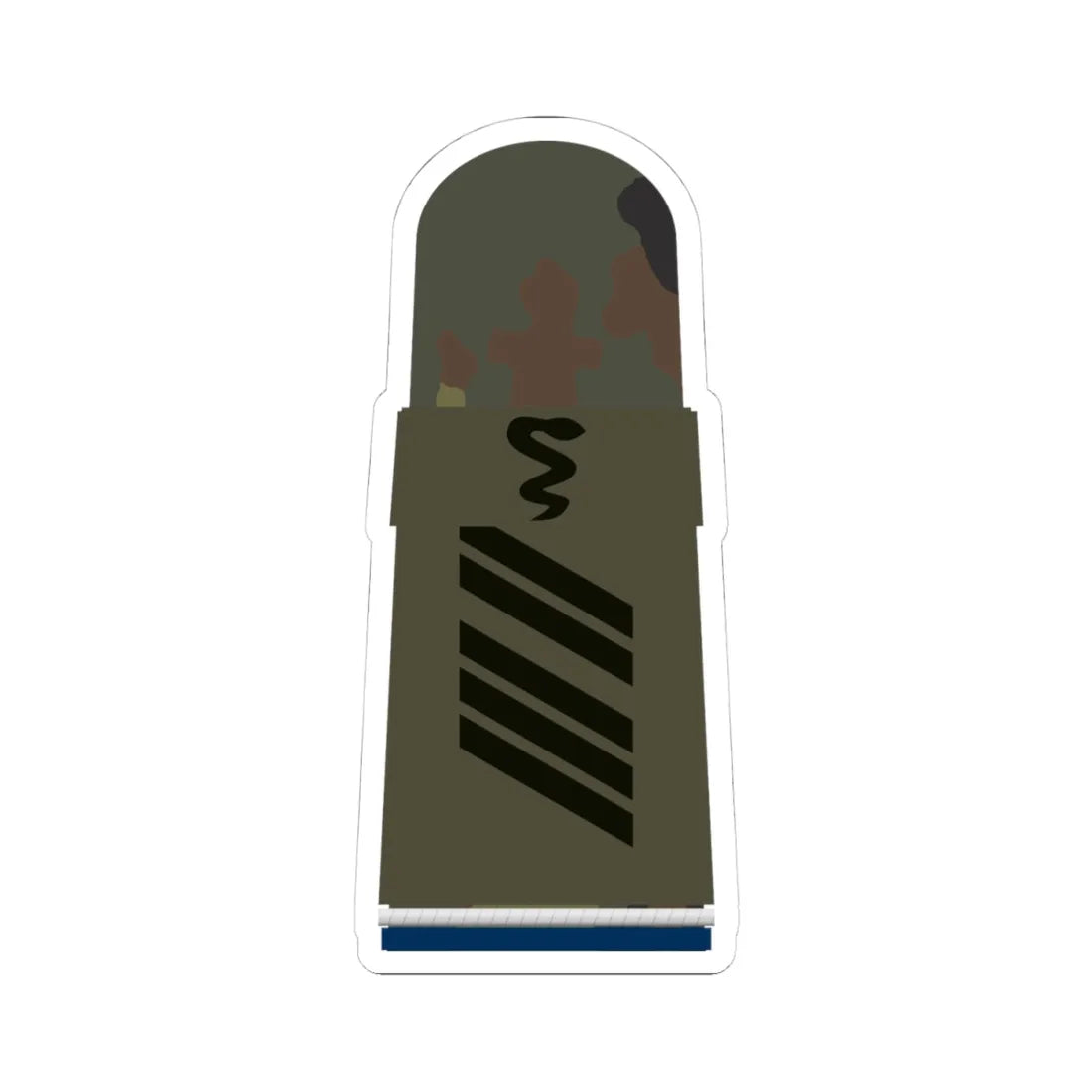 HA OS5 16 Oberstabsgefreiter SanOA San TM R (Germany) (Military Rank) STICKER Vinyl Kiss-Cut Decal 4 Inch White - The Sticker Space