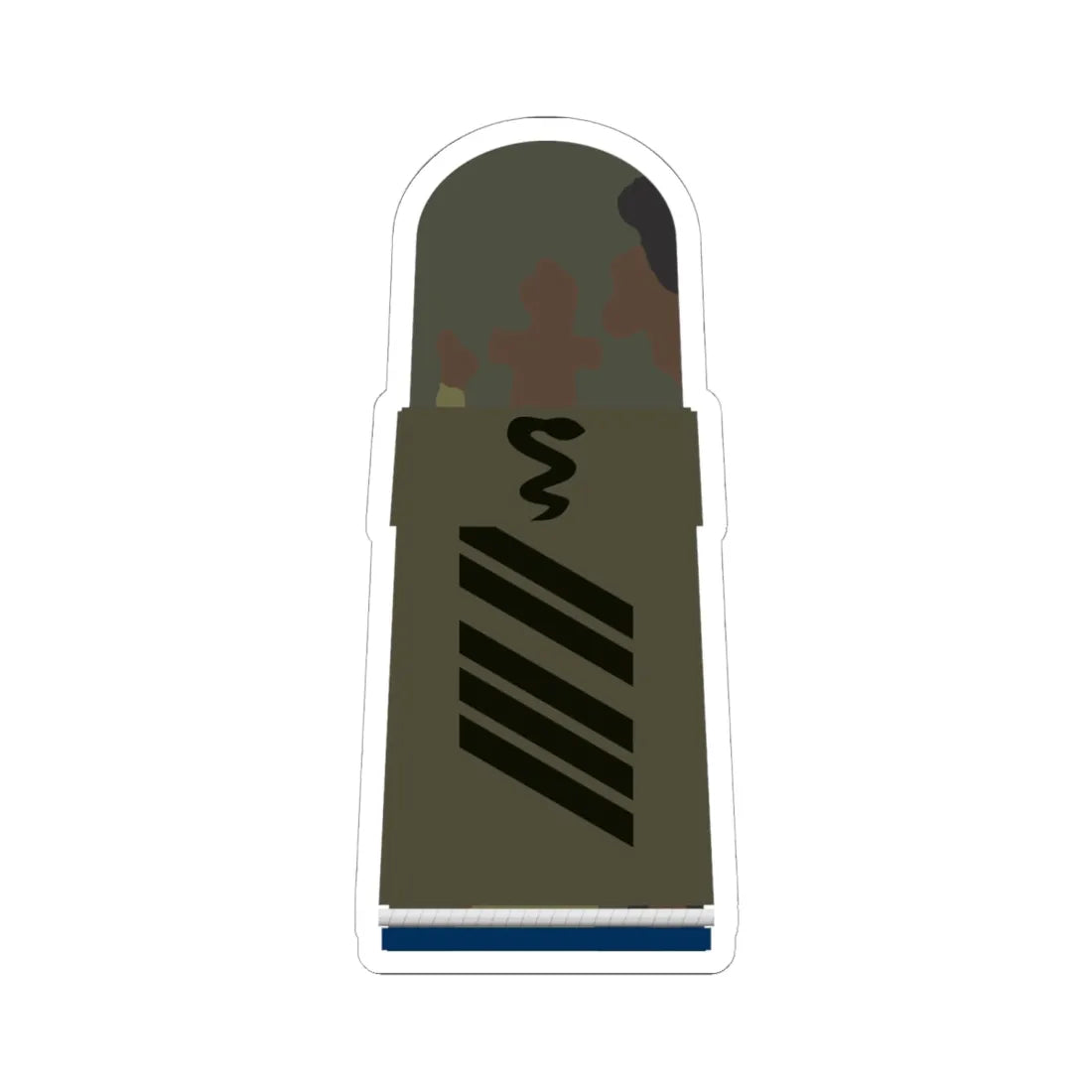 HA OS5 16 Oberstabsgefreiter SanOA San TM R (Germany) (Military Rank) STICKER Vinyl Kiss-Cut Decal 6 Inch White - The Sticker Space