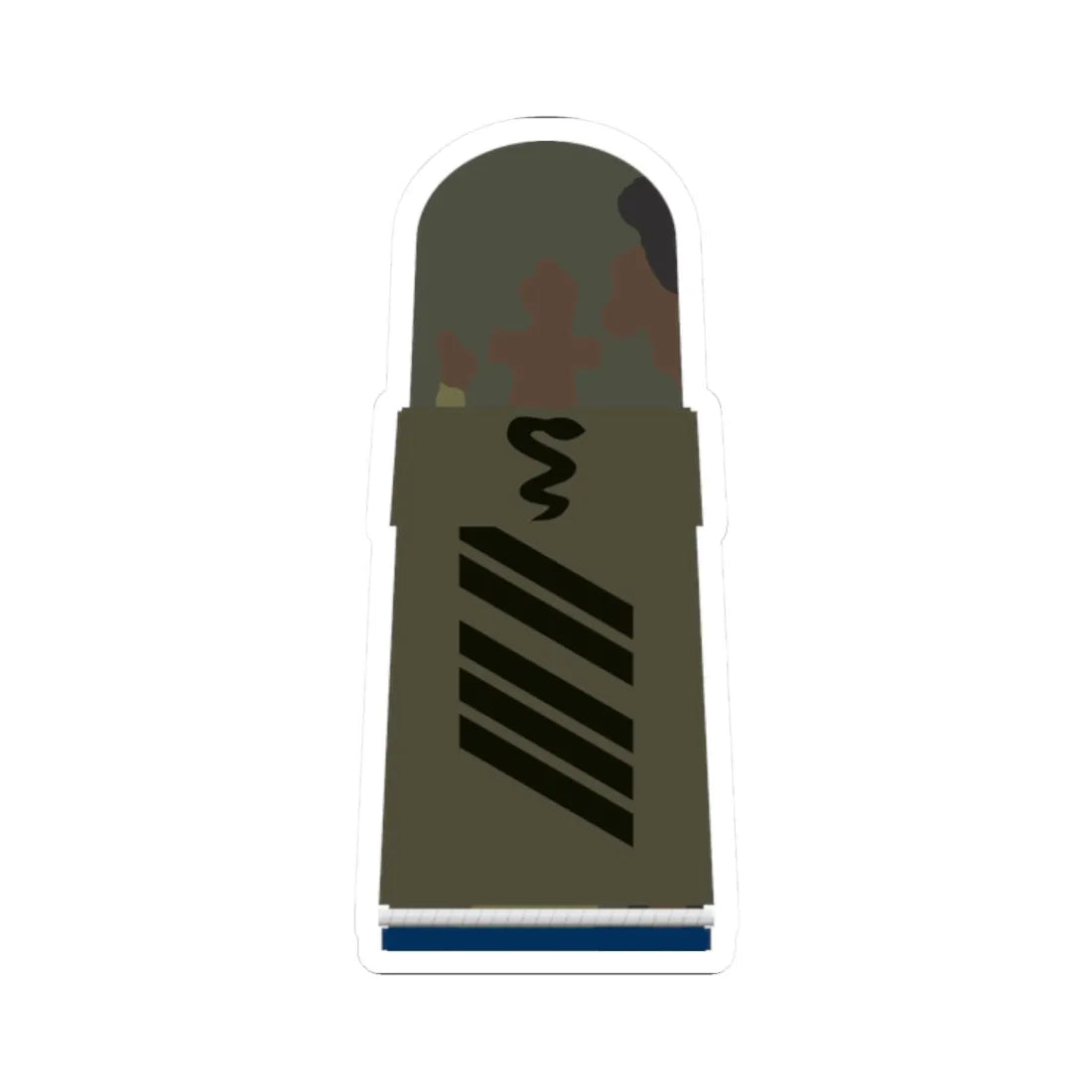 HA OS5 16 Oberstabsgefreiter SanOA San TM R (Military Rank) STICKER Vinyl Kiss-Cut Decal 2 Inch White - The Sticker Space
