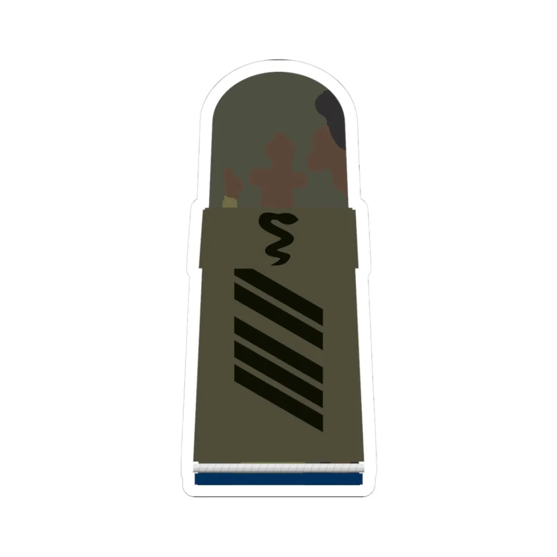 HA OS5 16 Oberstabsgefreiter SanOA San TM R (Military Rank) STICKER Vinyl Kiss-Cut Decal 3 Inch White - The Sticker Space