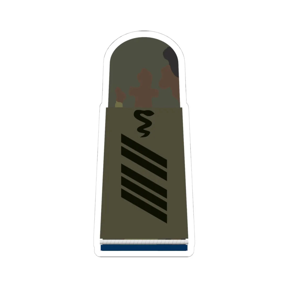 HA OS5 16 Oberstabsgefreiter SanOA San TMx R (Military Rank) STICKER Vinyl Kiss-Cut Decal 4 Inch White - The Sticker Space