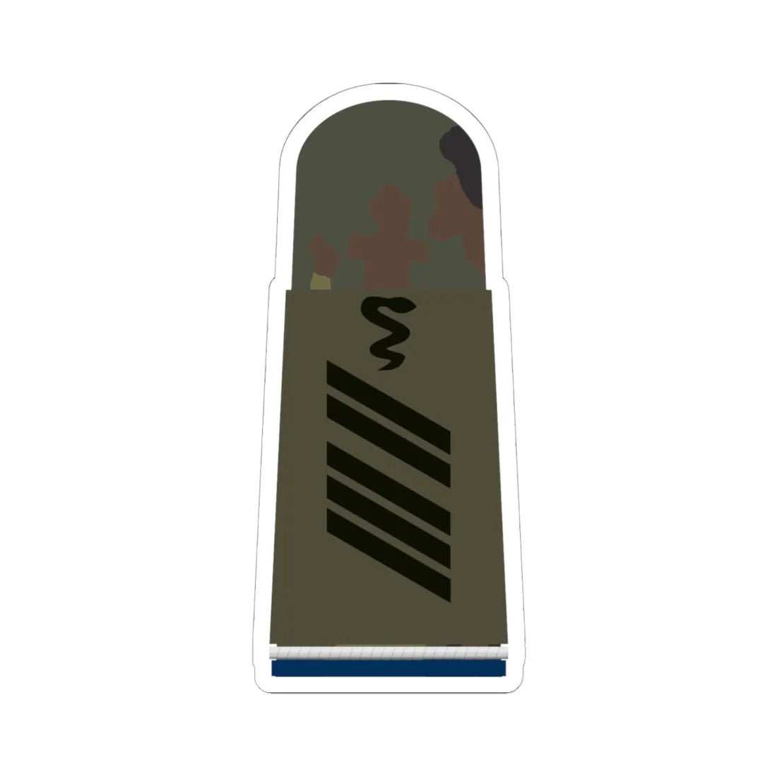 HA OS5 16 Oberstabsgefreiter SanOA San TMx R (Military Rank) STICKER Vinyl Kiss-Cut Decal 6 Inch White - The Sticker Space