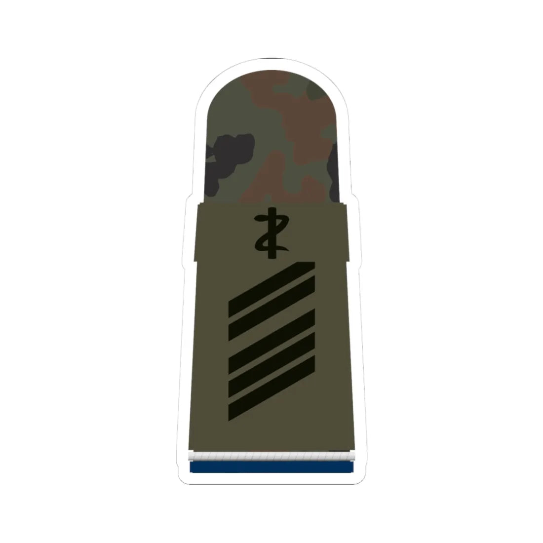 HA OS5 16 Oberstabsgefreiter SanOA San ZM L (Germany) (Military Rank) STICKER Vinyl Kiss-Cut Decal 3 Inch White - The Sticker Space