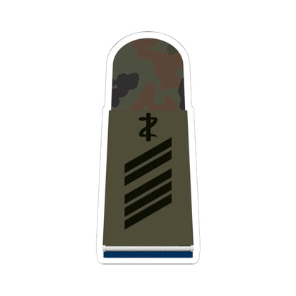 HA OS5 16 Oberstabsgefreiter SanOA San ZMx L (Military Rank) STICKER Vinyl Kiss-Cut Decal 6 Inch White - The Sticker Space